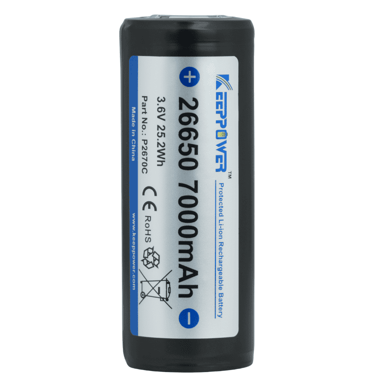beryllus 26650 7000mAh Battery P2670C – High Capacity and Safe